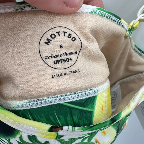 MOTT50 NWT Botanical Bikini Top // S - Picture 3 of 5